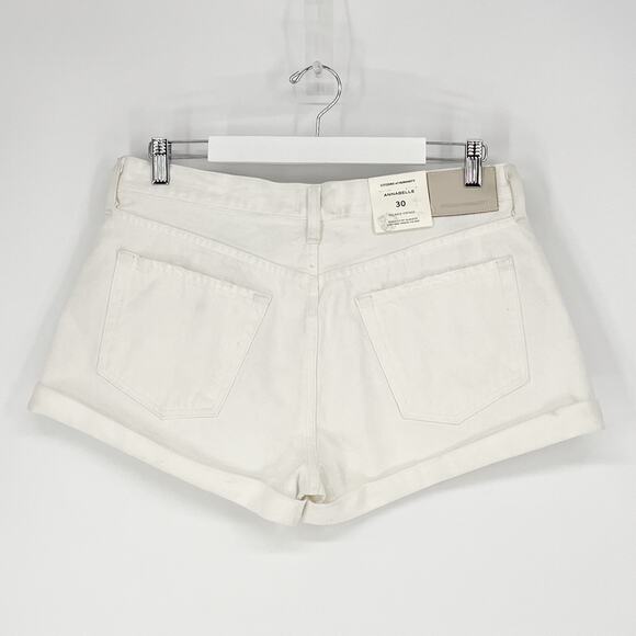 Citizens of Humanity NWT Annabelle Denim Shorts Women’s Size 30 White Vintage - Picture 7 of 7